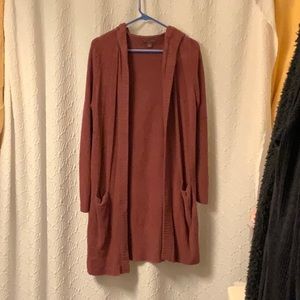 Barefoot Dreams Cosy Chic Lite Hooded Cardigan with Pockets